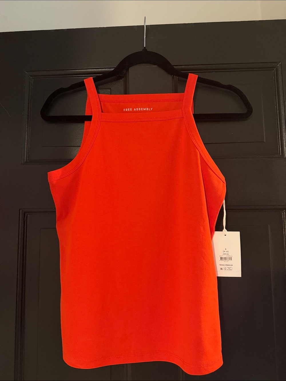 NWT Free Assembly Apron Tank Top Orange Red Popsicle Size S